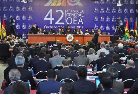 asamblea general OEA Bolivia